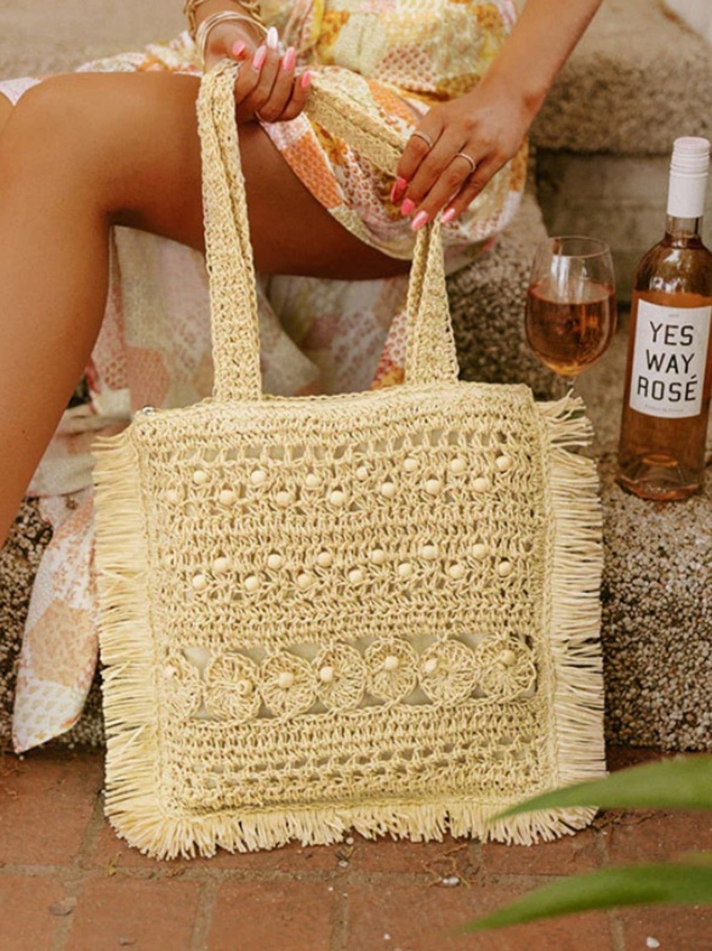 Impressions Boutique Wicker Purse Tote